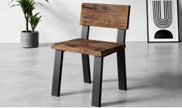 Reclaimed Industrial Metal Chair